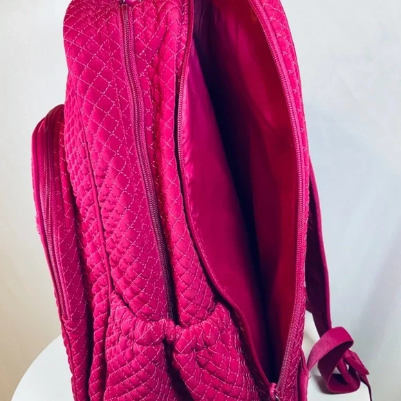 Vera Bradley Campus Backpack Valentines Day Raspberry - Picture 8 of 9
